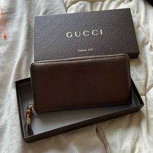 Gucci Bamboo Tassel Continental Wallet